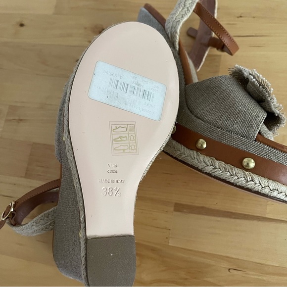 Red Valentino Knotted Bow Espadrille Wedge Sandals, 38.5 - Picture 15 of 15